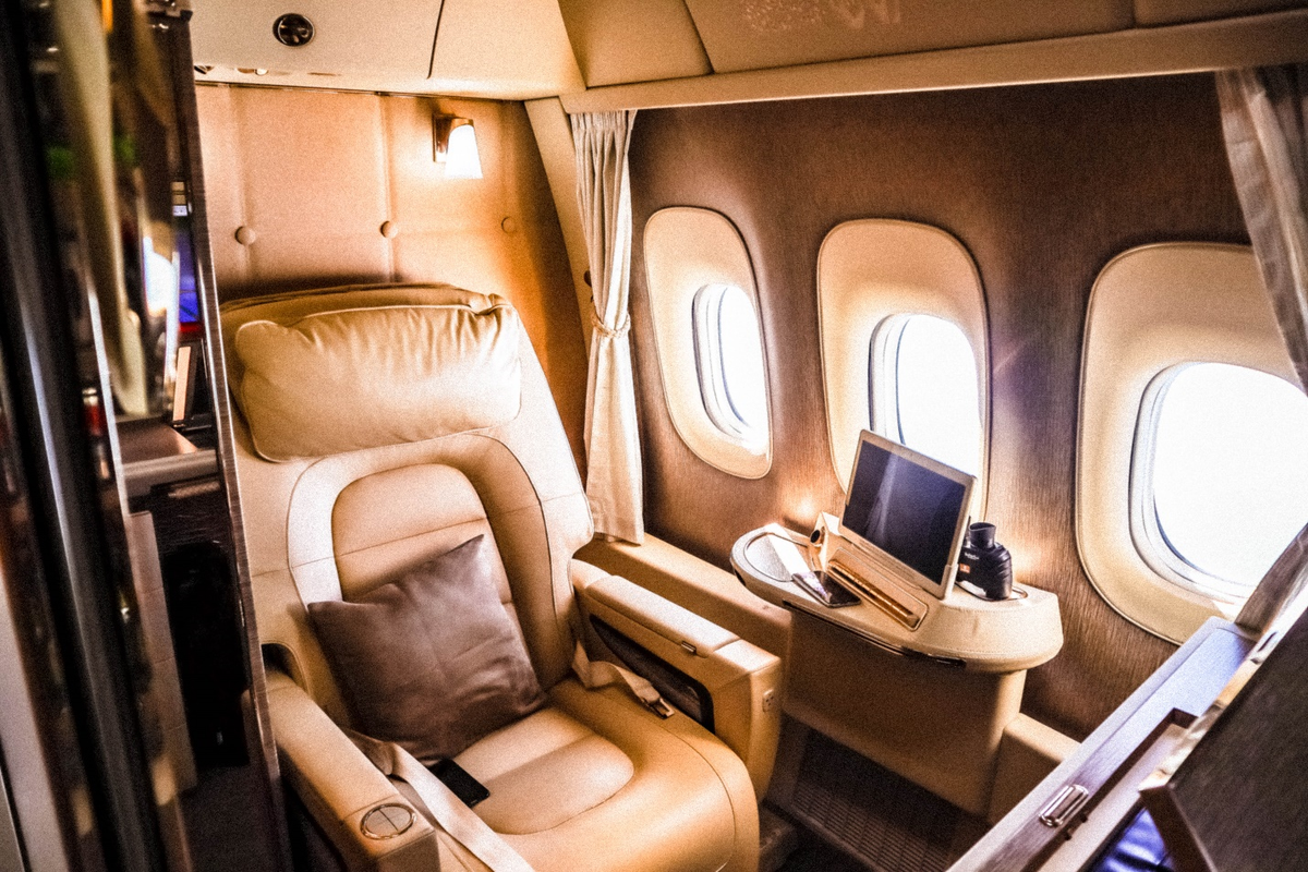 Emirates First Class Suite Cabin Shot