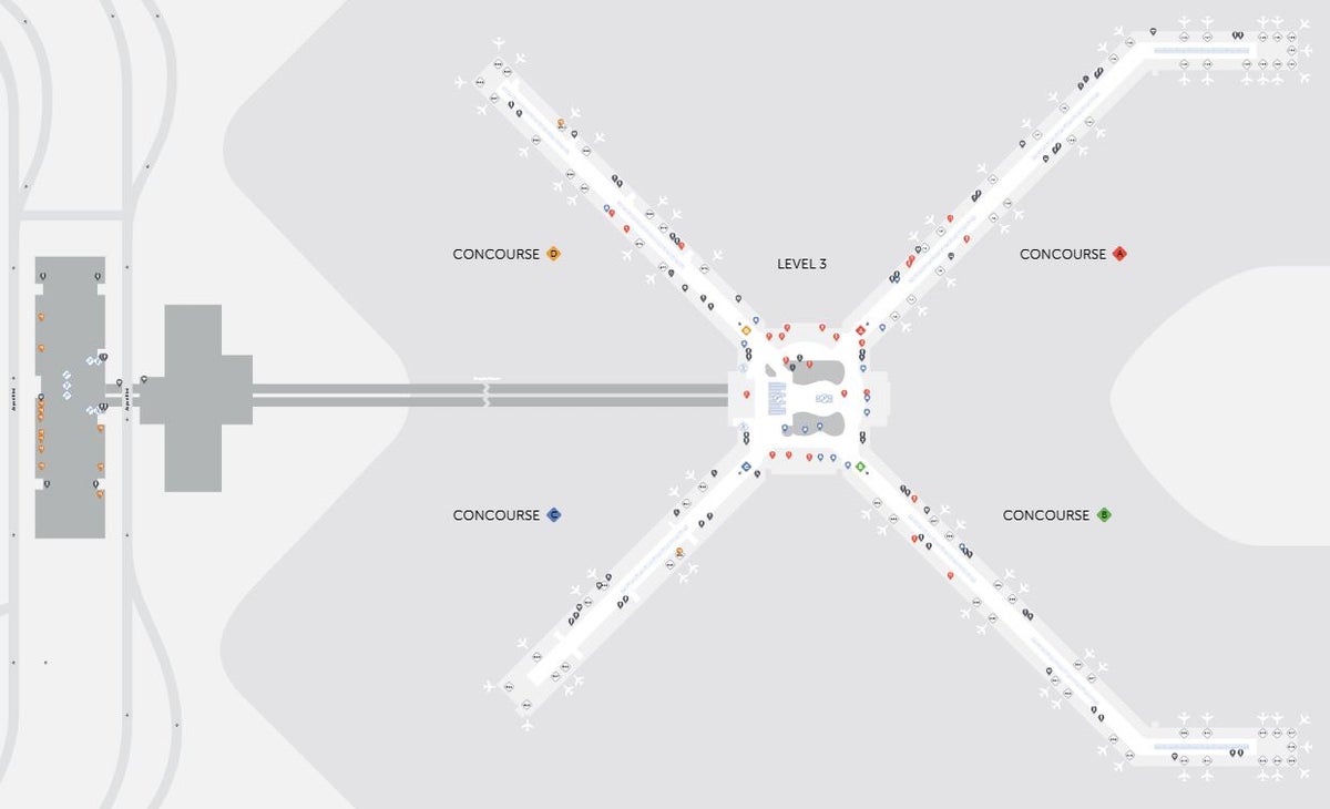 Pittsburgh International Airport map