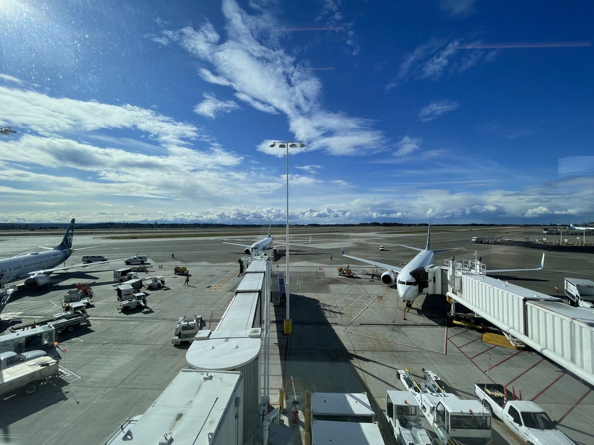 View from Terminal Seattle Airport SEA